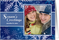 Season’s Greetings Snowflake Photo Card