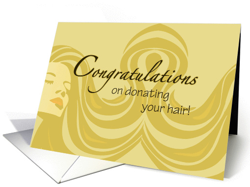 Congratulations on Donating Your Hair card (958603)