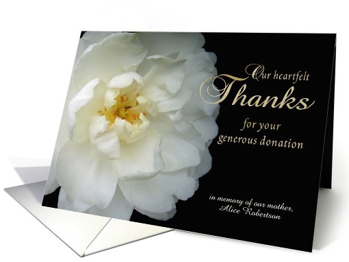 Thanks for Donation in Memory of Loved One card (976113)