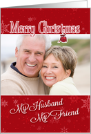 My Husband, My Friend - Christmas Custom Photo Card