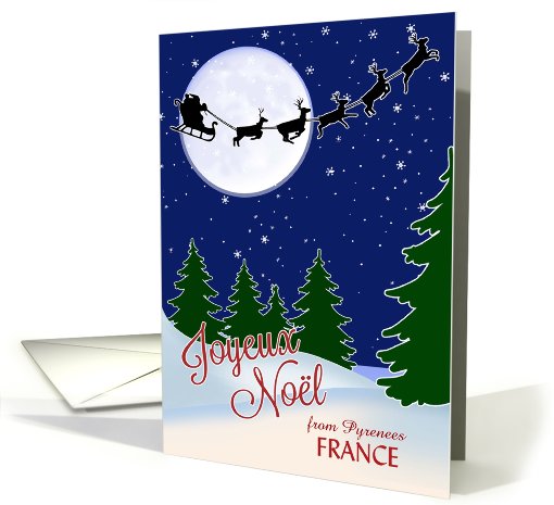 Joyeux Noel from Pyrenees (or your own city) France card (997619)