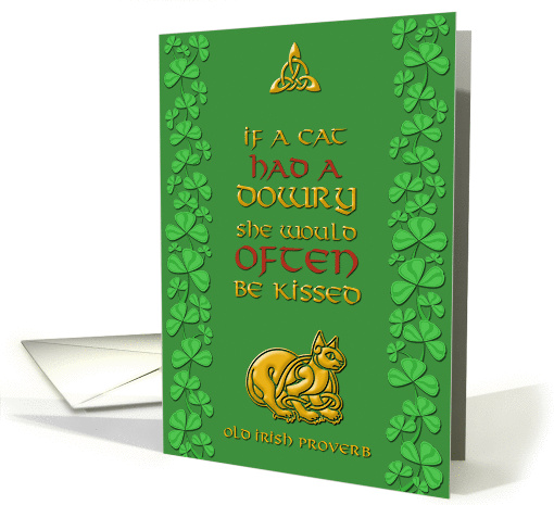 Saint Patrick's Day Irish Proverb card (377633)
