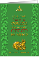 Saint Patrick’s Day Irish Proverb card