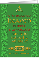 Saint Patrick’s Day Irish Proverb card