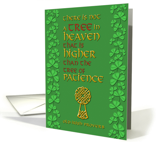Saint Patrick's Day Irish Proverb card (377643)