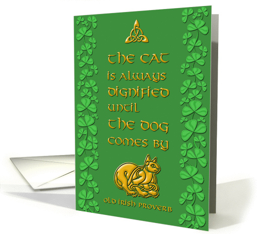 Saint Patrick's Day Irish Proverb card (377649)