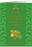 Saint Patrick’s Day Irish Proverb card