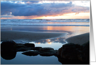 Coastal Sunset card