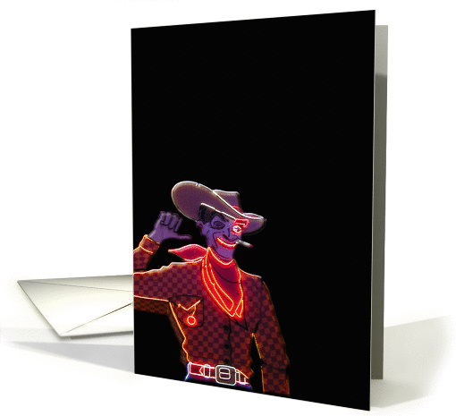 Neon Cowboy card (345827)