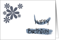 Birthday - Flower card