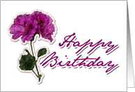 Birthday - Flower card