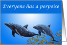 Porpoise in Life card