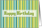 Stripe Birthday card