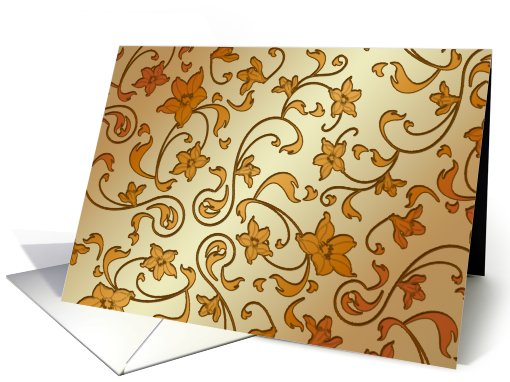 Golden Flower card (444151)