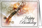 Violin Happy Birthday card