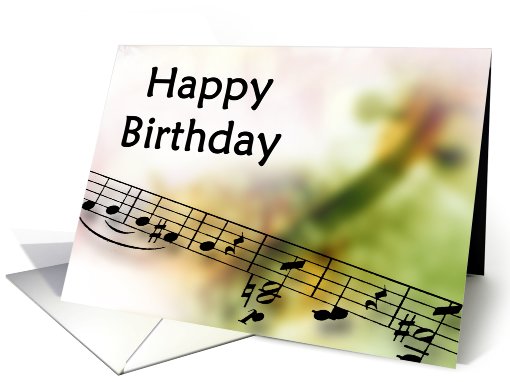 Music Happy Birthday card (445544)