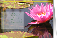 Thanks Lilly card