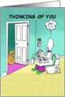 Thinking Of You With Toilet Roll Coronavirus Humour card