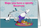 Funny Speedy Recovery card, Fat Cat and Duncan card