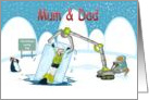 Funny Lucky Dip, Diving Christmas Mum & Dad card, Fat Cat and Duncan card