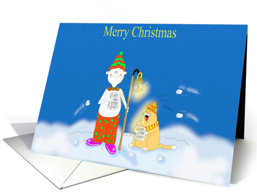 christmas carol card (324101)