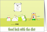 good luck with diet card