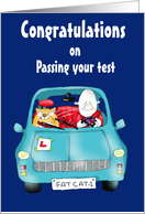 congratulations on passing your test card