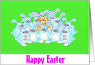 happy easter little bunny card