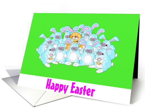 happy easter bunny card (371806)
