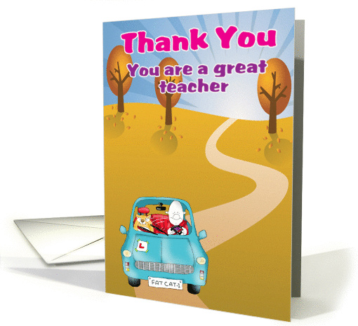 Thank you you are a great teacher card (396516)