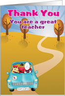 Thank you you are a great teacher card