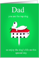 Dad you are the top dog card
