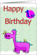 Happy 1st Birthday card