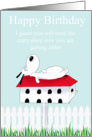 happy birthday dog card