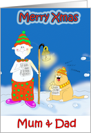 merry xmas Mum & Dad card
