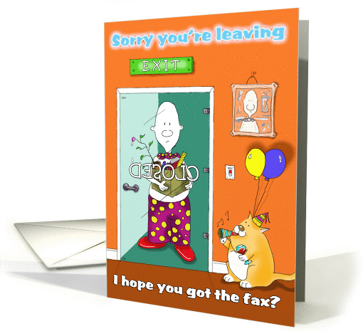 sorry you're leaving fax card (509547)