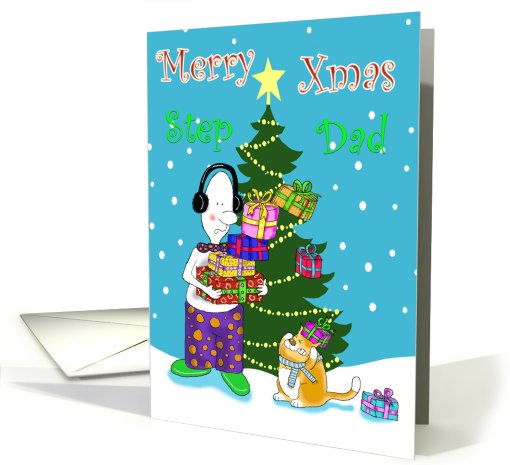 Merry Xmas Step Dad card (517147)