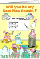will you be my Best Man Cousin card