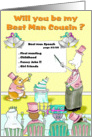 will you be my Best Man Cousin card