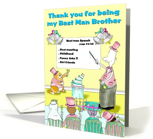 Best man Brother card (522657)