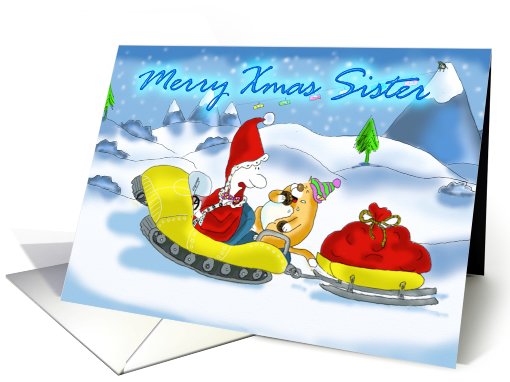 Merry Christmas Sister card (530942)