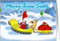 Merry Christmas Sister card