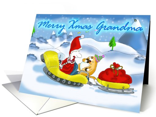 Merry Christmas Grandma card (530952)