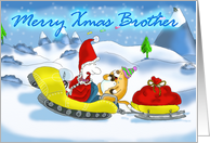 Merry Christmas Brother card
