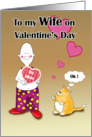 To my Wife on Valentine,s Day card