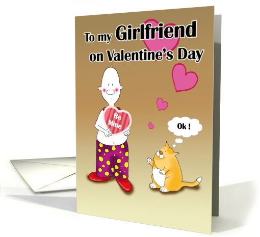 Valentine be mine,Girlfriend card (556588)
