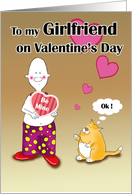 Valentine be mine,Girlfriend card