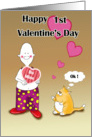 Happy 1st Valentine card