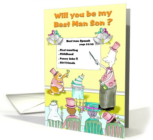 will you be Best man Son card (562009)