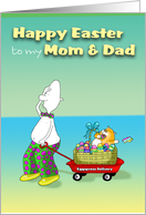 Mom & Dad Happy Easter card
